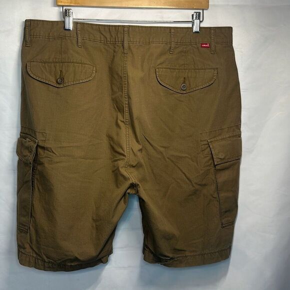 Levi’s Strauss & co Two Horse Brand Brown Cargo Shorts size 40 100% Cotton - Picture 4 of 8